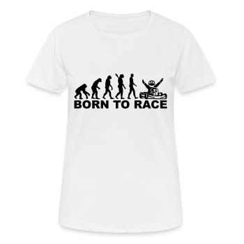 Kart - Frauen T-Shirt atmungsaktiv - Weiß - Vorne - AI Model Female 172 dark (172cm)