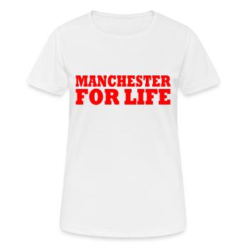 MANCHESTER - T-shirt respirant Femme - blanc - Devant - AI Model Female 172 dark (172cm)