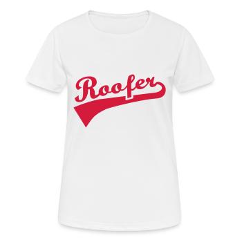 Roofer - Women's Breathable T-Shirt - white - Front - AI Model Female 172 dark (172cm)