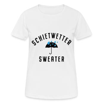 Schietwetter Sweater Kuscheln Warm Winter Herbst - Frauen T-Shirt atmungsaktiv - Weiß - Vorne - AI Model Female 172 dark (172cm)