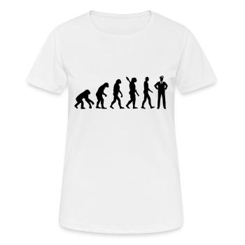 Pilot - Frauen T-Shirt atmungsaktiv - Weiß - Vorne - AI Model Female 172 dark (172cm)