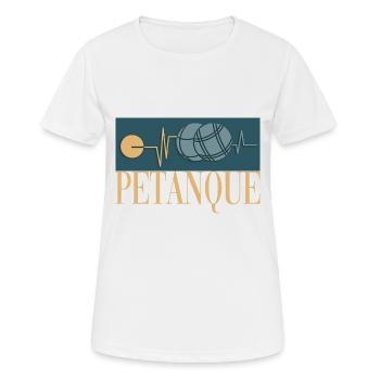 Petanque Petanque Geschenke für einen Petanque - Frauen T-Shirt atmungsaktiv - Weiß - Vorne - AI Model Female 172 dark (172cm)