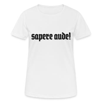 SAPERE AUDE IMMANUEL KANT ZITAT PHILOSOPHEN - Frauen T-Shirt atmungsaktiv - Weiß - Vorne - AI Model Female 172 dark (172cm)