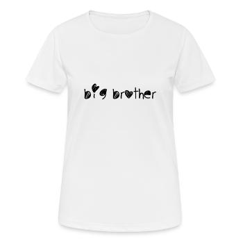 big brother - Frauen T-Shirt atmungsaktiv - Weiß - Vorne - AI Model Female 172 dark (172cm)