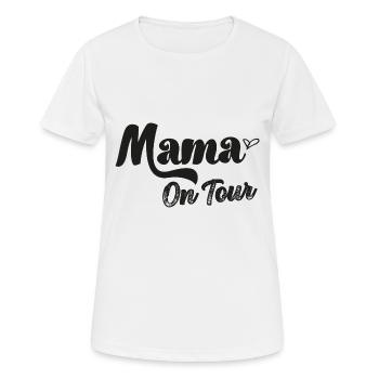 Mama on Tour Beste Mama bestes Mami Schweiz - Frauen T-Shirt atmungsaktiv - Weiß - Vorne - AI Model Female 172 dark (172cm)