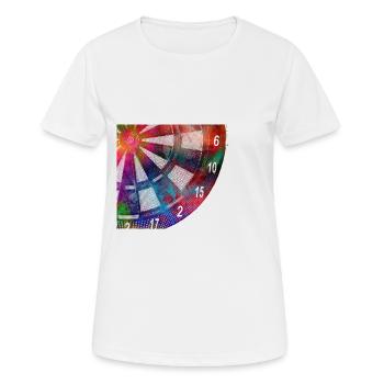 darts sport article #darts #sport - Women's Breathable T-Shirt - white - Front - AI Model Female 172 dark (172cm)