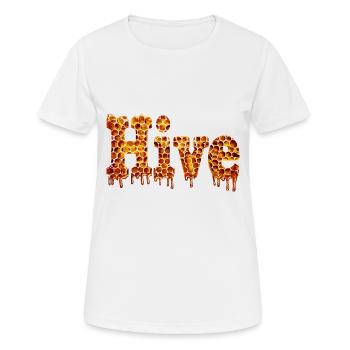 Bienenstock Bienenhaltung Honig Hive - Frauen T-Shirt atmungsaktiv - Weiß - Vorne - AI Model Female 172 dark (172cm)