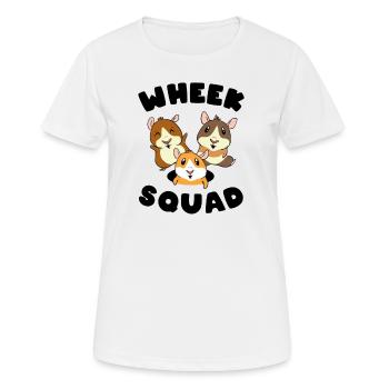Wheek Squad - Cobaye - T-shirt respirant Femme - blanc - Devant - AI Model Female 172 dark (172cm)
