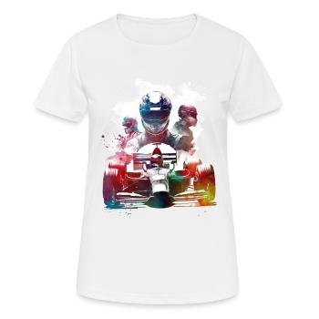 Formel #racing #sport - Frauen T-Shirt atmungsaktiv - Weiß - Vorne - AI Model Female 172 dark (172cm)