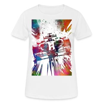 Formel #racing #sport - Frauen T-Shirt atmungsaktiv - Weiß - Vorne - AI Model Female 172 dark (172cm)
