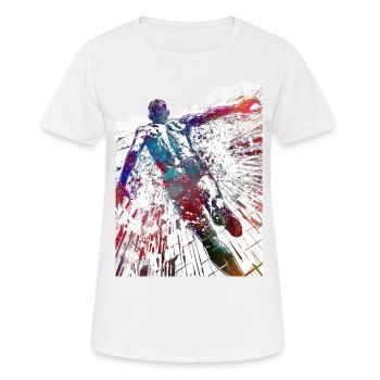 Swimmer sport #swimmer #sport - Women's Breathable T-Shirt - white - Front - AI Model Female 172 dark (172cm)