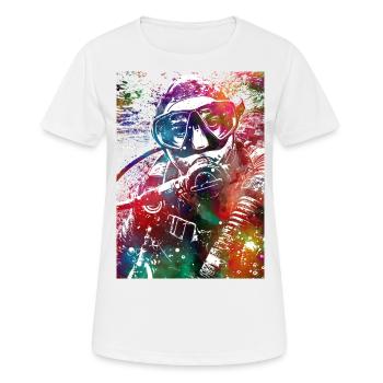 Scuba Diver Sport #diver - Frauen T-Shirt atmungsaktiv - Weiß - Vorne - AI Model Female 172 dark (172cm)
