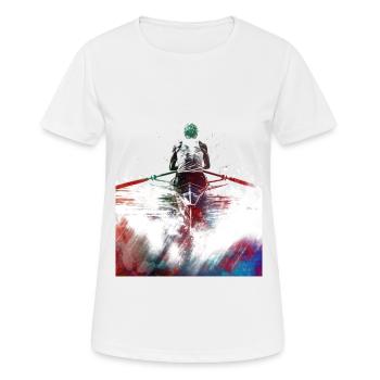 Kayak art sportif#kayak - T-shirt respirant Femme - blanc - Devant - AI Model Female 172 dark (172cm)