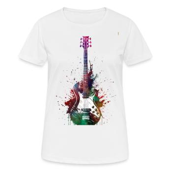 Musik Bassgitarre - Frauen T-Shirt atmungsaktiv - Weiß - Vorne - AI Model Female 172 dark (172cm)