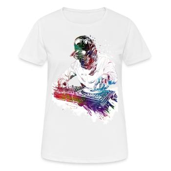 DJ music console - Women's Breathable T-Shirt - white - Front - AI Model Female 172 dark (172cm)