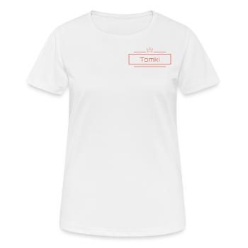 Tomki Women T-Shirt Design - Women's Breathable T-Shirt - white - Front - AI Model Female 172 dark (172cm)