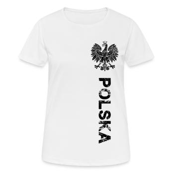 Polska - T-shirt respirant Femme - blanc - Devant - AI Model Female 172 dark (172cm)