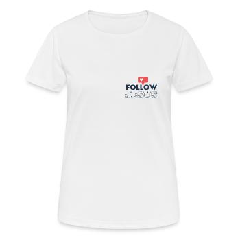 Follow Jesus | Suis Jésus | Successeur de Jésus - T-shirt respirant Femme - blanc - Devant - AI Model Female 172 dark (172cm)