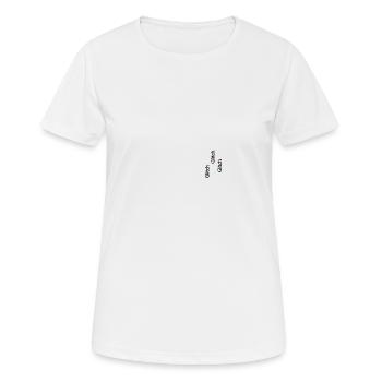 Glitch - Frauen T-Shirt atmungsaktiv - Weiß - Vorne - AI Model Female 172 dark (172cm)