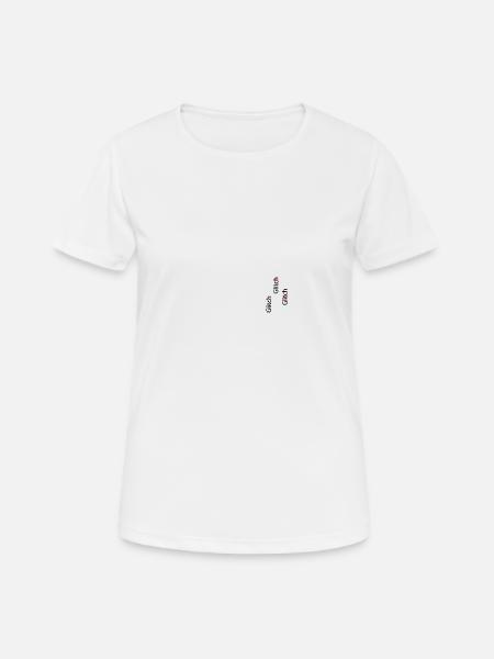 Glitch - Women's Breathable T-Shirt - white