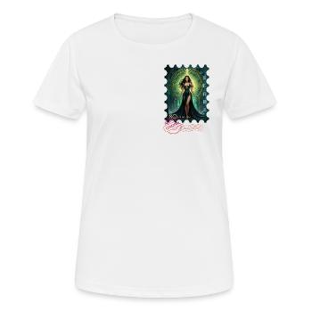 Green Stamp - Frauen T-Shirt atmungsaktiv - Weiß - Vorne - AI Model Female 172 dark (172cm)