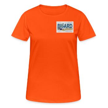 Conception de billard, Art mural, Affiche, Billard de piscine - T-shirt respirant Femme - orange néon - Devant - AI Model Female 172 dark (172cm)