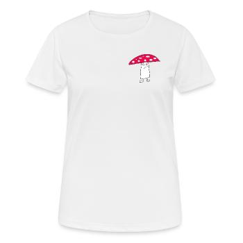 champignon triste - T-shirt respirant Femme - blanc - Devant - AI Model Female 172 dark (172cm)