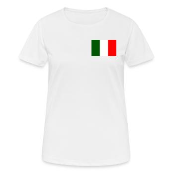 drapeau italien - T-shirt respirant Femme - blanc - Devant - AI Model Female 172 dark (172cm)