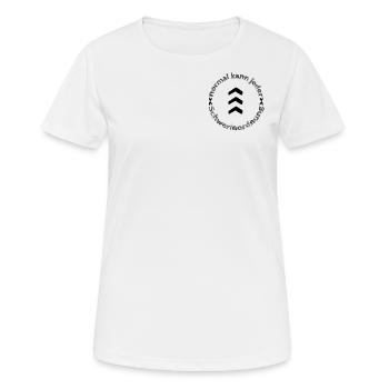Normal kann jeder - SchwerinOrdnung - Frauen T-Shirt atmungsaktiv - Weiß - Vorne - AI Model Female 172 dark (172cm)