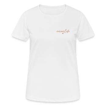 La vie de maman. Fête des mères. - T-shirt respirant Femme - blanc - Devant - AI Model Female 172 dark (172cm)