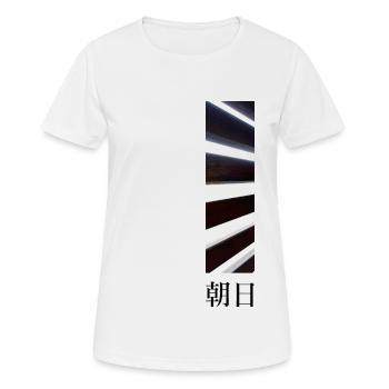 Schießen - Frauen T-Shirt atmungsaktiv - Weiß - Vorne - AI Model Female 172 dark (172cm)