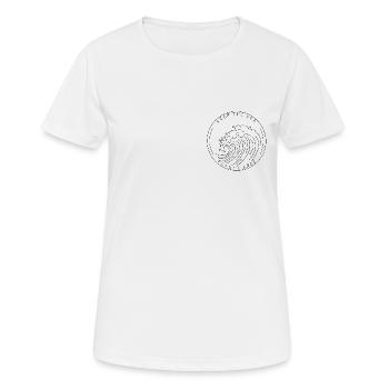 Keep the sea plastic free - Frauen T-Shirt atmungsaktiv - Weiß - Vorne - AI Model Female 172 dark (172cm)