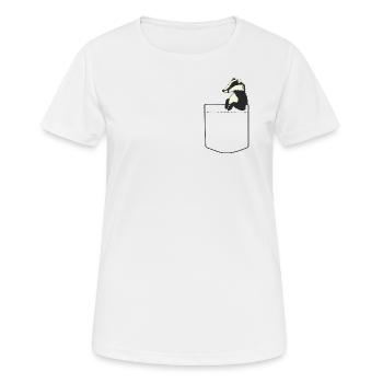 Pocket Badger - Women's Breathable T-Shirt - white - Front - AI Model Female 172 dark (172cm)