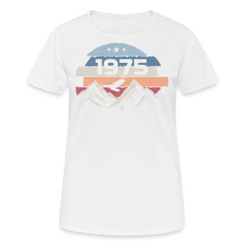 Original 1975 Jahrgang 1975 Geburtstag 1975 - Frauen T-Shirt atmungsaktiv - Weiß - Vorne - AI Model Female 172 dark (172cm)