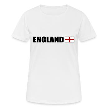 England - Women's Breathable T-Shirt - white - Front - AI Model Female 172 dark (172cm)