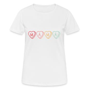 Maman, ma chérie maman! idée cadeau - T-shirt respirant Femme - blanc - Devant - AI Model Female 172 dark (172cm)
