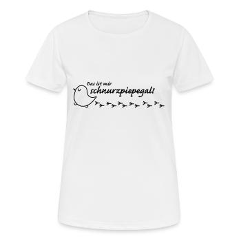 Schnurzpiepegal (Vogel) - Frauen T-Shirt atmungsaktiv - Weiß - Vorne - AI Model Female 172 dark (172cm)