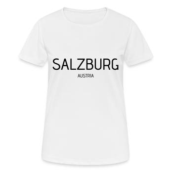 SALZBOURG - T-shirt respirant Femme - blanc - Devant - AI Model Female 172 dark (172cm)