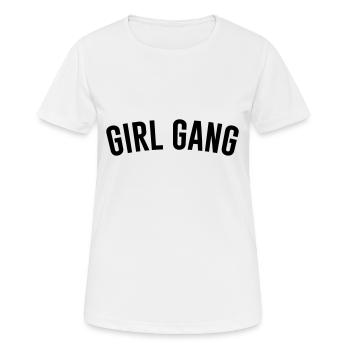 Girl Gang - T-shirt respirant Femme - blanc - Devant - AI Model Female 172 dark (172cm)