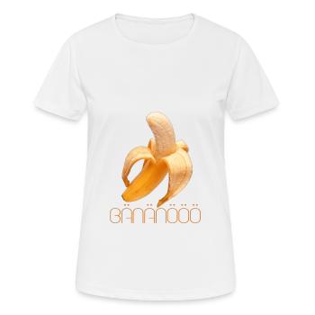 banana - Women's Breathable T-Shirt - white - Front - AI Model Female 172 dark (172cm)