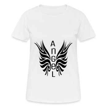 Engel - Frauen T-Shirt atmungsaktiv - Weiß - Vorne - AI Model Female 172 dark (172cm)