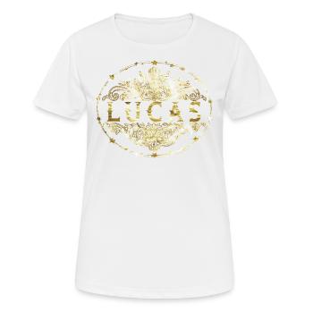 Lucas - T-shirt respirant Femme - blanc - Devant - AI Model Female 172 dark (172cm)