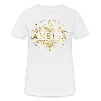 Amelia - Frauen T-Shirt atmungsaktiv - Weiß - Vorne - AI Model Female 172 dark (172cm)
