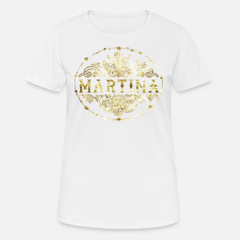 Martina - Women's Breathable T-Shirt - white