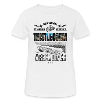 Wreck Thistlegorm Egypt Diving History - Women's Breathable T-Shirt - white - Front - AI Model Female 172 dark (172cm)
