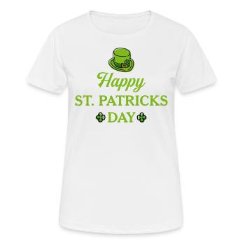 Alles Gute zum St. Patricks Day - Frauen T-Shirt atmungsaktiv - Weiß - Vorne - AI Model Female 172 dark (172cm)