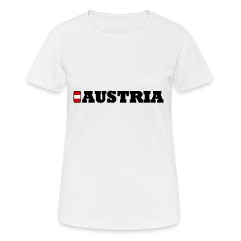 Autriche / Autriche - T-shirt respirant Femme - blanc - Devant - AI Model Female 172 dark (172cm)