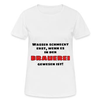 Bierliebhaber Bier Alkohol Trinken Saufen - Frauen T-Shirt atmungsaktiv - Weiß - Vorne - AI Model Female 172 dark (172cm)