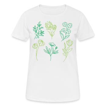 Plant powered - Women's Breathable T-Shirt - white - Front - AI Model Female 172 dark (172cm)