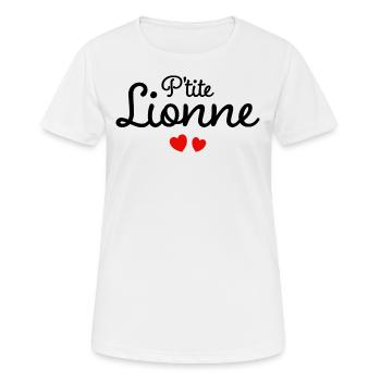 Petite Lionne Humour Surnom Affectueux Femme - T-shirt respirant Femme - blanc - Devant - AI Model Female 172 dark (172cm)